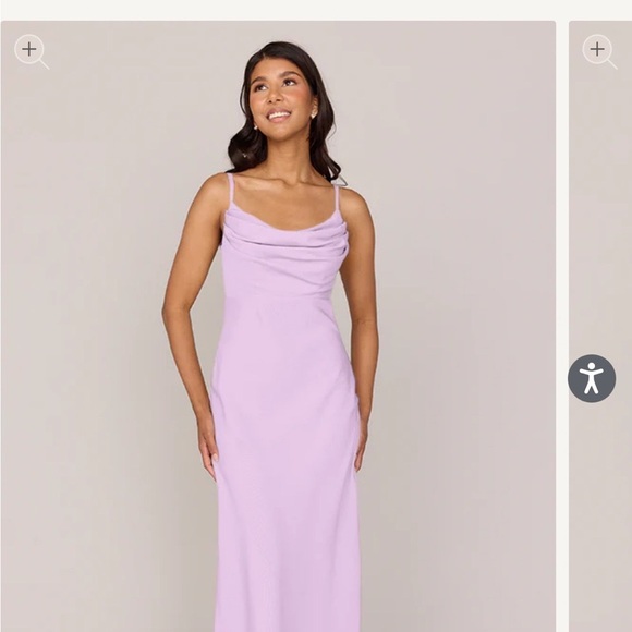 Revelry Lilac Skye Crepe Dress - Picture 1 of 4